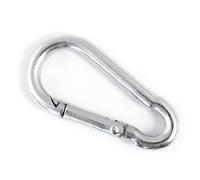 2 pcs of 6 mm x 60 mm Carabiner Spring Loaded Snap Hook Clip Buckle