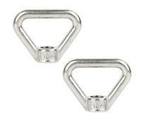 2 pcs of M10 304 Stainless Steel Heavy Duty Lifting Eye nut M10 Triangle Ring Shape Lifting Eye Nut Threaded Nut Fastener