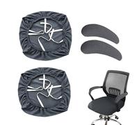 2 Pcs Office Chair Cover, Bar Stool Covers, Desk Chair Cover, Thickened High-Elastic Fabric, Wear-Resistant and Dirt-Resistant, Easy to Put on, Including Two Armrest Covers