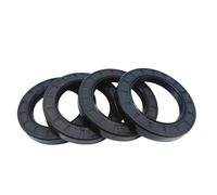 2 Pcs Oil Seal 16mm x 35mm x 6mm, TC Double Lip with Spring, Black