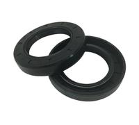 2 Pcs Oil Seal 38mm x 62mm x 8mm, TC Double Lip with Spring, Black