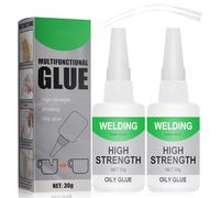 2 PCS Oily Welding Glue - Super Glue High Strength for Metal, Ceramic, Wood, Quick Drying Adhesive, Super Strong Bonds for Plastic, Universal Multi-Purpose Bonding Solution