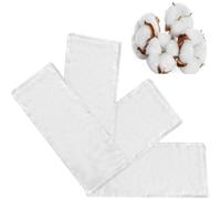2 Pcs Organic Cotton Flannel for Castor Oil Pack, Reusable Castor Oil Compress for Liver Detox, Castor Oil Pads for Abdomen, Joints & Other Areas