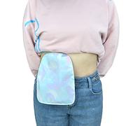 2 PCS Ostomy Shower Cover Ostomy Bag Covers Waterproof for Colostomy Ileostomy Reusable Ostomy Pouch Covers, Lavender, Large