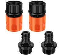 2 Pcs Outboard Motor Flush Kit, ABS Quick Connect Adapter & Faucet Receiver Pipe with Slide Valve, Marine Engine Maintenance Flusher Accessories for 2-Stroke & 4-Stroke PWC Jet Boat