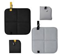 2 PCS Outdoor Folding Sit Mat, 600D Oxford ClothSeat Pads with Carabiner
