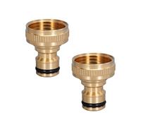 2 Pcs Outside Tap Connector,Metal Hose Connector,Hosepipe Connectors,Kitchen Tap,Faucet Adapter,Threaded Faucet Adapter,Threaded for Hosepipe Fittings Metal Connectors Pressure
