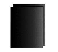 2 Pcs Oven Liners 33x40cm - Reusable Washable Black Non-Stick Oven Protector Sheets, BBQ Grill & Baking Mat for Oven/Broiler/Gas Grill