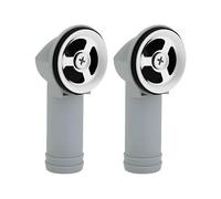 2 Pcs Overflow Head Cover Standard Kitchen Sinks, ABS Plastic Corrosion Resistant Interface for Home Hotel and Restaurant