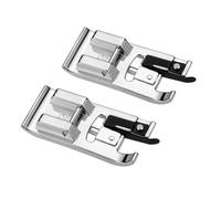 2 PCS Overlock Overcast Presser Foot - Universal Fit for All Low Shank Snap-On Sewing Machines (Singer, Brother, Babylock, Janome, Kenmore, Juki, Elna & More)