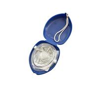 2 Pcs/pack Box CPR breathing the mask should be silicone heart and lung recovery tool first aid care supplies Blue