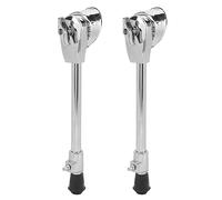 2 PCS Pair Bass Drum Spurs, Bass Drum Leg with Fixed Bracket Drums Feet Holder Replacement Parts Kick Drums Support Stands Bracket for Percussion Bass Tom Drum Set