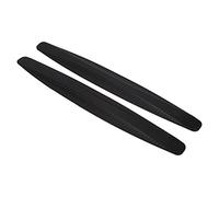 2 pcs/Pair Car Bumper Protector Strip Sticker, Universal Auto Front & Rear Bumper Guard Anti-rub Lip Bumper Strip Sticker Soft PVC Rubber Decorative Protector (Black)