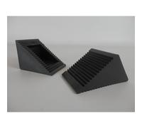 2 PCS/PAIR WHEEL CHOCKS CARAVAN motorhome TRAILER horsebox CAR Rubber