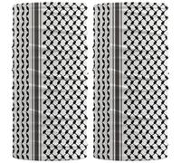 2 Pcs Palestinian Neck Gaiter Balaclava Face Mask, Multifunctional Headscarf, Outdoor Sunscreen Scarf Face Mask Headwear