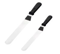 2 Pcs Palette Knife, 6 & 8 Inch Palette Knives for Baking, Stainless Steel Offset Spatula, Cake Decorating Tools, Pallet Knife for Frosting & Icing