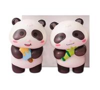2 PCS Panda Squishy, Taba Squishy, Fufu Squishy, Foam Squishies, Squishy Panda Soft Animal Squishy Slow Rising Panda Squishy Toy for Boys Girls Birthday Presents Decoration(Random Style)