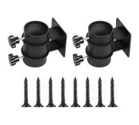 2 Pcs Patio Umbrella Clamp for Deck Rail, Adjustable Metal Umbrella Holders for Deck Rails, Heavy Duty Patio Umbrella Holder, Flat Mount, 4 x 3 x 2.37 in, 10.1 x 7.6 x 6 cm