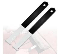 2 Pcs Paver Removal Tool, Paving Brick Puller Metal Extraction Block Kit, Paving Slab Remover with Micro-Tooth & Non-Slip Rubber Handle for Outdoor Garden Landscaping Construction