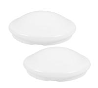 2 Pcs PC Pendant Lampshade Cover with Twist Lock Clip on Design | White Dome Profile, 18.7cm Opening, for Pendant Lights and Wall Sconces, Quick Fixture Refresh