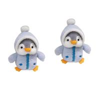 2 Pcs Penguin Pillow Plush Toy, Soft Kawaii Animal Squishy Cuddly Toys, Cotton Stuffed Hugging Plushies for Sleeping, Stress Relief, Relaxation, Home Decor & Gifts for Kids Adults (Blue,28cm)
