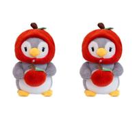 2 Pcs Penguin Plush Toys, Soft Cotton Stuffed Doll Plushie, Cute Animal Squishy Cuddly Toys Hugging Plushies for Sleeping, Stress Relief, Relaxation, Home Decor & Gifts for Kids Adults (Style 1)
