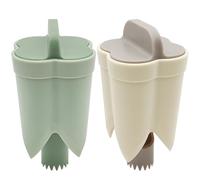 2 Pcs Pepper Seed Corer Remover, SENHAI New Upgraded 2-in-1 Bell Pepper Cutter Quickly Cutting and Deseeding, Pepper Corer Tool for Faster More Efficient Meal Prep