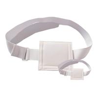 2 Pcs Peritoneal Dialysis Belt, 37.8 in / 96 cm Adjustable Feeding Tube Holder with Sponge Pad, White