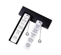2 PCS Personalised Bookmarks for Women, Metal Inspirational Bible Bookmarks - Religious Gifts for Women, Christian Bookmark Cross Charm for Communion Back to School Coming of Age Graduation Gifts