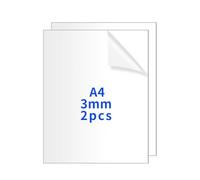 2 Pcs Perspex Sheets Cut to Size, 3mm A4 Clear Acrylic SheetsClear Plastic Sheets, Transparent Acrylic Boards Panels for DIY Arts Crafting Painting Photo Frames Picture Frame Glass(297 x210mm)