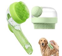 2 PCS Pet Bath Brush for Dogs, Dog Shampoo Brush, Grooming Set with Short and Long Handle Designs, Ideal for Regular Bathing and Travel Care, Suitable for Multiple Pets Including Cats and Dogs