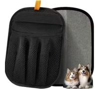 2 PCS Pet Hair Remover Grooming Glove for Cats & Dogs - Reusable Five Finger Deshedding Glove, Electrostatic Hair Removal Mitt for Furniture, Sofa, Carpet, Car Seats, Clothing & Bedding