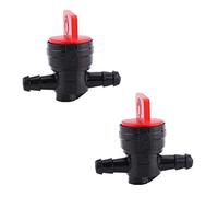 2 Pcs Petcock Fuel Tank Tap 1/4" Inline On/Off Fuel Switch Tap Universal Plastic Motorcycle Fuel Shut Off Valve Motorcycle Fuel Valve for 6mm Pipe Hose