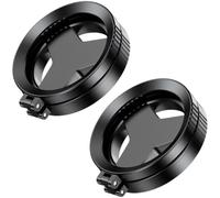 2 Pcs Phone Filter for Smartphones, 52mm Portable Lens Attachment with Adjustable Polarizing Lens, Metal Gripping Mount, Anti-Glare Reflection Control for Outdoor Photography and Travel