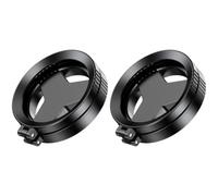 2 Pcs Phone Filter, Metal Gripping Adjustable Polarizing Lens, Reflection Eliminator for Outdoor Photography and Travel, 52 mm Portable Lens Attachment for Smartphones