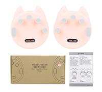 2 Pcs Piano Finger Correctors Silicone Hand Grip Exerciser Soft Finger Pads Fingers Strength Training Tools for Beginner Piano Finger Trainer Hand Grip Strengthener