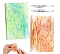 2 Pcs Picky Pad, Skin Picking Fidget Toys with Tweezer Silicone Picking Pads Sensory Hair Pulling Fidget Toy to Stress Relief & Anxiety for Adults & Kids