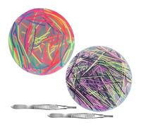 2 Pcs Picky Pad Skin Picking Fidget Toys with Tweezers & String Silicone Picking Pad for Adults Kids Stress & Anxiety Relief Silicone Sensory Pads for Skin Picking Dermatillomania Trichotillomania (A)