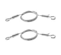 2 Pcs Picture Hanging Wire Kit, 2m x1.5mm Stainless Steel Heavy Duty Hanging Rope, Adjustable Picture Hanging Kit with Hooks, Hanging Cord for Potted Plants, for Mirrors Photo Frames Flower Pots