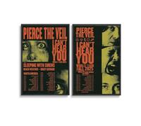 2 PCS Pierce Tour Poster The Veil 2025 Poster for Room Aesthetic Canvas Wall Art Bedroom Decor Posters 20x30inch(50x75cm)
