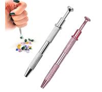2 Pcs Piercing Ball Grabber,Stainless Steel Small Piercing Tools to Change Jewellery,4 Prongs Claw Tweezers Piercing Grabber Tool,Flat Back Earring Removal Tool for Jewelry Craft Electronic Component