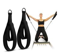 2 Pcs Pilates Double Loop Straps for Reformer Feet Fitness Equipment Straps D-Ring Exercise Yoga Pilates Equipment for Gym Workout Home
