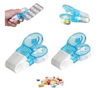2 PCS Pill Popper for Blister Packs, Handy Pill Box Popper for Blister Packs, Pill Dispenser Storage Box, No Touch Easy to Take Pill Out, Tablet Dispenser