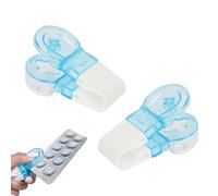 2 Pcs Pill Popper for Blister Packs No Touch Easy to Take Pill Out Blister Pack Opener Storage Box Design Blister Packs for Medication with A Careful Eye On The Needs of The Elderly