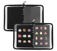 2 Pcs Pin Display Book, Comfortable Felt Pin Collection Book Multipurpose Patch Display Organizer for Garage Office Room School(black)