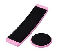 2 Pcs Pink Ballet Turning Board Set, ABS Dance Turning Board for Dancers, Figure Ice Skating Spinner, Pirouette Equipment for Ballet, Gymnastics, Dance Training, Portable Practice Tool