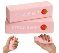 2 Pcs Pink Butter, Strawberry Butter Stick Sensory Toys, Giant Strawberry Stress Relief for Work, Jumbo Strawberry Butter Dimensions Very Suitable as a Gift