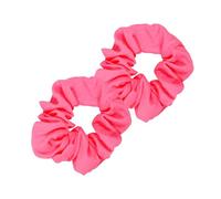 2 Pcs Pink Scrunchie 80s, Elastics Neon Pink Scrunchie, Large Voile Hair Ties Hair Bands Ponytail Hairs Scrunchies for Women Girls Hairs Accessories