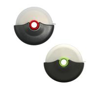 2 Pcs Pizza Cutter, Disc Pizza Cutter Wheel, Stainless Steel Blade, with Protective Cover Blade Guard, Super Sharp Slicer Pizzas, Wheel Easy to Clean, for Making Bread and Pizza