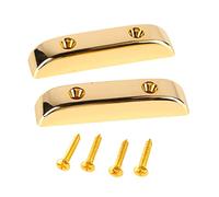 2 Pcs Plastic Bass Thumb Rest Finger Rest, Electric Bass Thumb Rest, Plastic Finger Rest for Bass Guitar (GM03 Gold)